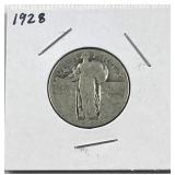 1928 Silver Standing Liberty Quarter, US 90% 1928 Silver Standing Liberty Quarter, US 90%