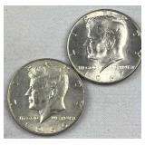 1966 & 1967 JFK 40% Silver Half Dollars 1966 & 1967 JFK 40% Silver Half Dollars