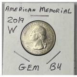 2019-W West Point American Memorial Quarter 2019-W West Point American Memorial Quarter
