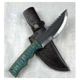 Handmade Steel Fixed Blade Knife w/ Sheath Handmade Steel Fixed Blade Knife w/ Sheath