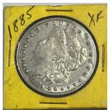 1885 Morgan Silver Dollar, US $1 Coin, XF 1885 Morgan Silver Dollar, US $1 Coin, XF