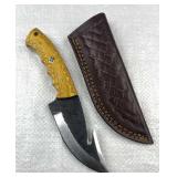 Handmade Steel Gut Hook Skinner Knife w/ Sheath Handmade Steel Gut Hook Skinner Knife w/ Sheath