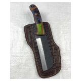 Handmade Steel Fixed Blade Knife w/ Sheath Handmade Steel Fixed Blade Knife w/ Sheath