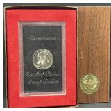 1971-S Silver Proof Ike Dollar, Brown Box 1971-S Silver Proof Ike Dollar, Brown Box