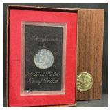 1971-S Silver Proof Ike Dollar, Brown Box 1971-S Silver Proof Ike Dollar, Brown Box