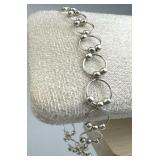 925 Silver Vintage India Circle Link Chain Small R 925 Silver Vintage India Circle Link Chain Small R