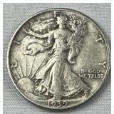 1939 Walking Liberty Silver Half Dollar, US 90% 1939 Walking Liberty Silver Half Dollar, US 90%