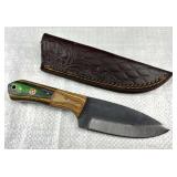 Handmade Steel Fixed Blade Knife w/ Sheath Handmade Steel Fixed Blade Knife w/ Sheath