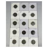 (15) 1893-1929 Liberty V & Buffalo Nickels Mix (15) 1893-1929 Liberty V & Buffalo Nickels Mix