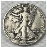 1946-D Walking Liberty Silver Half Dollar, US 90% 1946-D Walking Liberty Silver Half Dollar, US 90%