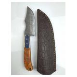 Damascus Steel Fixed Blade Knife w/ Sheath Damascus Steel Fixed Blade Knife w/ Sheath