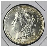 1900 Morgan Silver Dollar, Unc, Nice Luster US 1900 Morgan Silver Dollar, Unc, Nice Luster US
