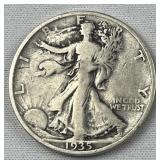 1935-S Walking Liberty Silver Half Dollar, US 90% 1935-S Walking Liberty Silver Half Dollar, US 90%