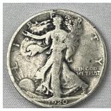 1920-S Walking LIberty Silver Half Dollar, Sm. S 1920-S Walking LIberty Silver Half Dollar, Sm. S