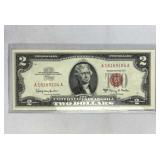 1963A US $2 Red Seal Bill, Crisp Uncirculated 1963A US $2 Red Seal Bill, Crisp Uncirculated