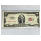 1953B US $2 Red Seal Bill, High Quality/Crisp 1953B US $2 Red Seal Bill, High Quality/Crisp