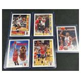(5) 1991-92 Michael Jordan Upper Deck Cards (5) 1991-92 Michael Jordan Upper Deck Cards