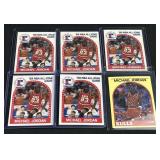 (6) 1989 NBA Hoops Michael Jordan Cards (6) 1989 NBA Hoops Michael Jordan Cards