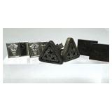 (3) Pairs Vintage Sterling Silver Cufflinks (3) Pairs Vintage Sterling Silver Cufflinks