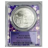 1994-W Women in Military Silver $1, PCGS MS70 1994-W Women in Military Silver $1, PCGS MS70