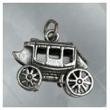 925 Silver Vintage Stagecoach Charm 925 Silver Vintage Stagecoach Charm