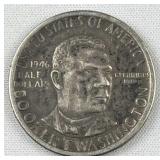 1946 Silver Booker T. Washington Half Dollar, 90%