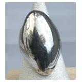 925 Silver Pointed Dome Ring