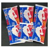 (6) 1989 NBA Hoops Basketball Sealed Packs