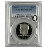 1982-S JFK Clad Half Dollar, PCGS PR69DCAM
