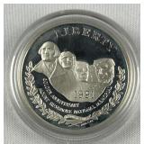 1991 Silver Proof Mt. Rushmore Dollar 90%