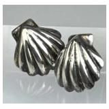 925 Silver Taxco Vintage Petite Scallop Shell Post