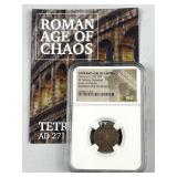 AD 274 Roman Tetricus II Double Denarius NGC