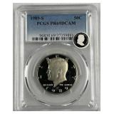 1989-S JFK Clad Half Dollar, PCGS PR69DCAM