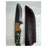 Handmade Steel Fixed Blade Knife w/ Sheath