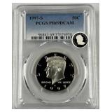 1997-S JFK Clad Half Dollar, PCGS PR69DCAM