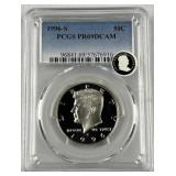 1996-S JFK Clad Half Dollar, PCGS PR69DCAM