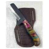 Handmade Steel Fixed Blade Knife w/ Sheath