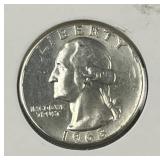 1963 Silver Washington Quarter, 90%, Uncirculated