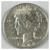 1926-D Peace Silver Dollar, US $1 Coin, 90%