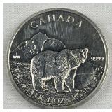 1oz Silver Canada Grizzly Bear .999 Fine