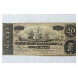 1864 Confederate States, Richmond $20 Blue Bk