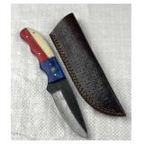 Handmade Steel Fixed Blade Knife w/ Sheath