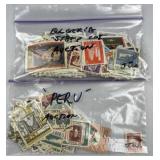 Peru & Bulgaria Stamps Assortment, Nice Mix