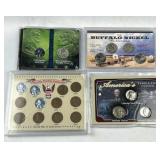 Assorted US Coin Sets Incl. Silver Dime & Nickel