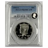 1992-S JFK Clad Half Dollar, PCGS PR69DCAM