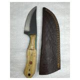Handmade Steel Fixed Blade Knife w/ Sheath