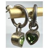 (2) 925 Silver Zirconia/Colored Stone Post Earring
