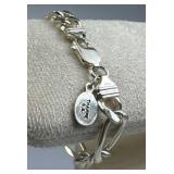 925 Silver Figaro Link Chain Bracelet