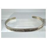 925 Silver Petite Cuff w/ Friend Inscription Engra