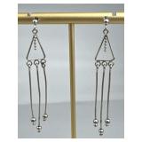 925 Silver Boho Chandelier Post Earrings
